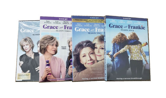 중국 맞춘 DVD 박스는 미국 영화에게  완결 시리즈 그레이스와 프란키 시즌 1-4 12DVD를 할당합니다 협력 업체