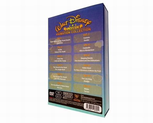 중국 관습 DVD 박스는 미국 영화에게  완결 시리즈 디즈니 애니매이션 수집 12DVD를 할당합니다 협력 업체