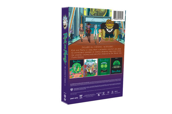 맞춘 DVD 박스는 미국 영화에게  완결 시리즈 릭 루빈과 모티 시즌 1-4를 할당합니다 협력 업체