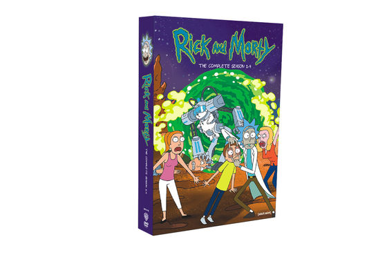 맞춘 DVD 박스는 미국 영화에게  완결 시리즈 릭 루빈과 모티 시즌 1-4를 할당합니다 협력 업체
