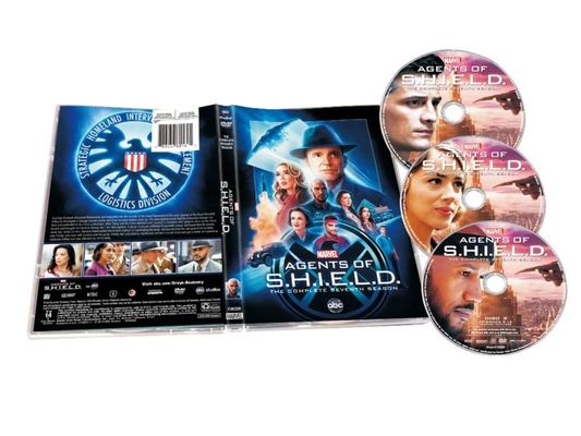 맞춘 DVD 박스는 미국 영화에게  완결 시리즈 쉴드 대리인들을 할당합니다. 시즌 7 협력 업체