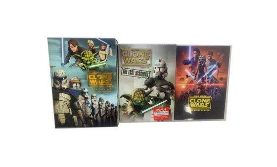 관습 DVD 박스 세트 미국 영화  완결 시리즈가  시즌 1-7 클론 전쟁에 별표를 붙입니다 협력 업체